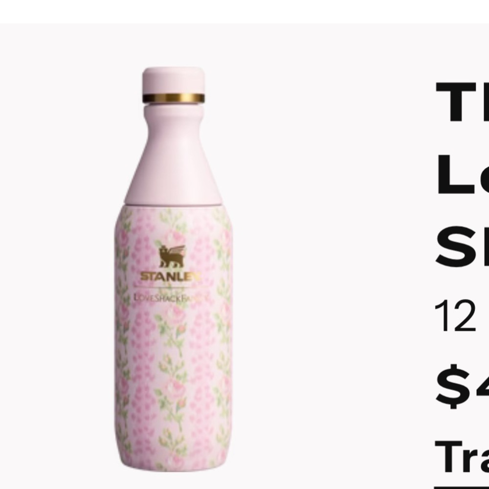 12oz love shack fancy Stanley bottle nib